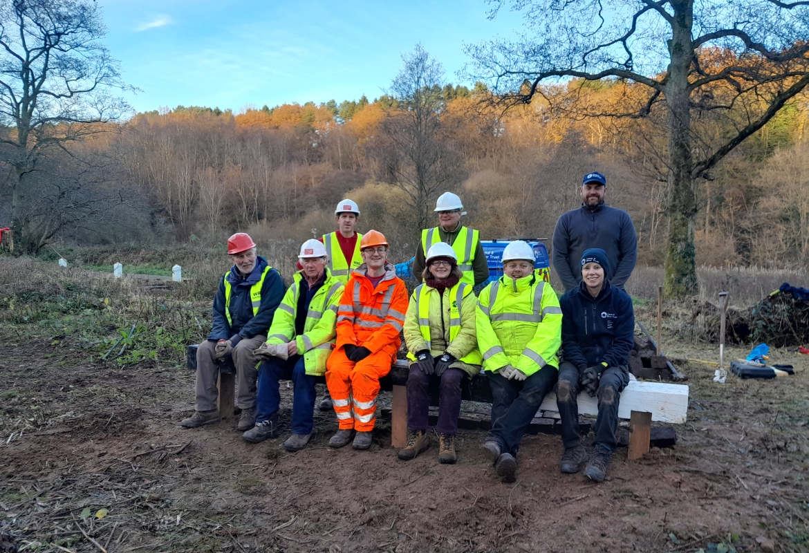 Waterway Recovery Group North West volunteers at Carrington's Lock