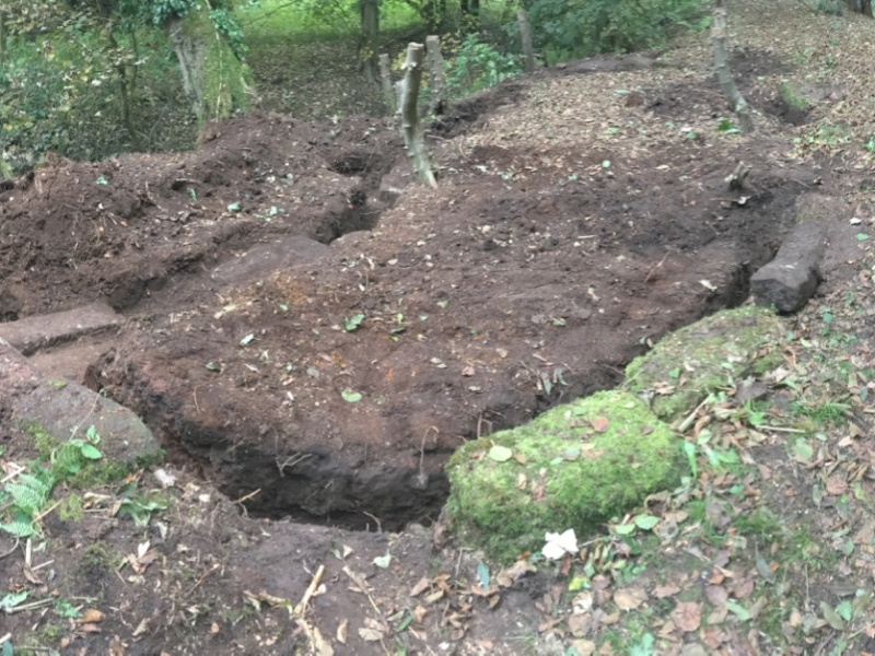 End of the first day's dig, October 2018
